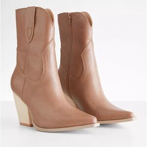 Oasis Society Western Inspired Heeled Ankle Booties Size Women’s 9